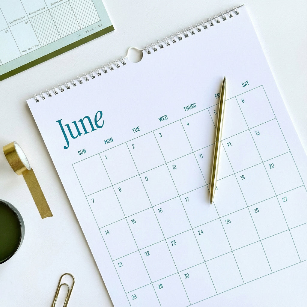 The Classic Grid 2026 Wall Calendar